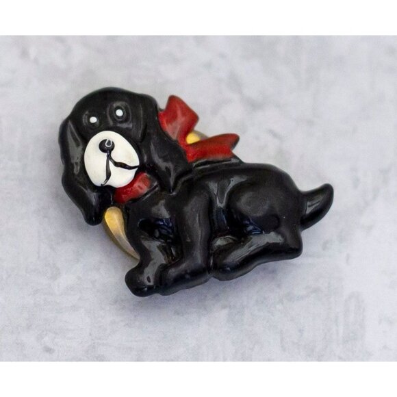 Vintage Dog Button Cover, Animal Button Cover, Pet Dog Button Cover - CT1 - Picture 1 of 2